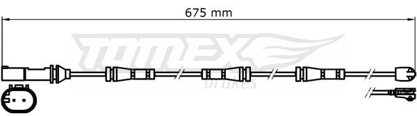 TOMEX BRAKES Сигнализатор, износ тормозных колодок TX 31-35